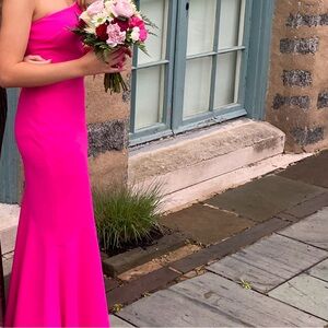Betsy & Adam Fuchsia Dress